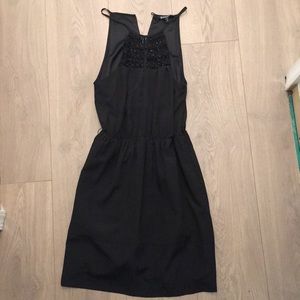 Express black racerback dress